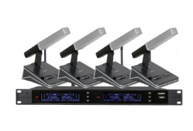 OUSPA（欧浦）BL886一拖四无线短杆会议话筒